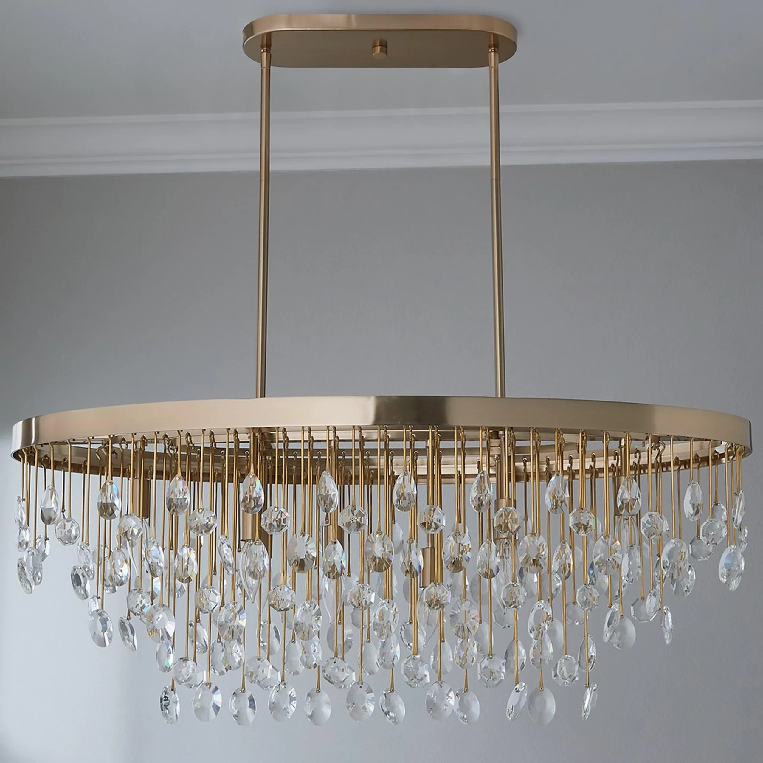 Crystal Springs Island Chandelier