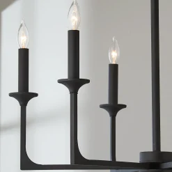 Curved Corner Chandelier - 6 Light