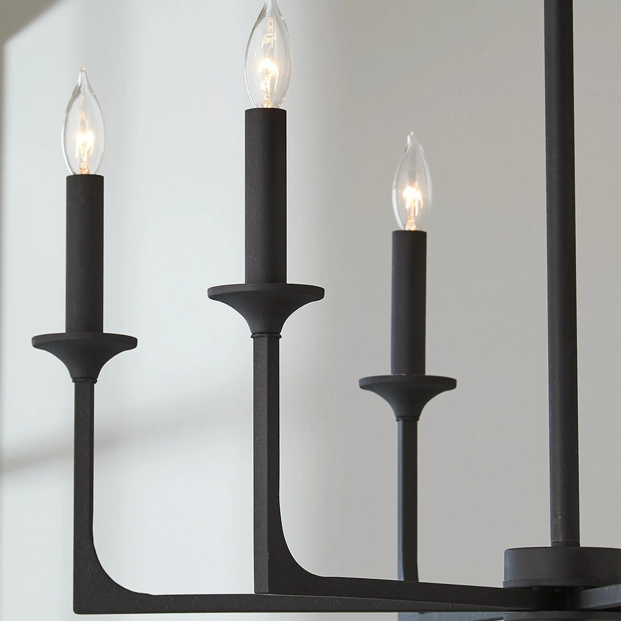 Curved Corner Chandelier - 6 Light