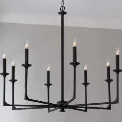 Curved Corner Chandelier - 8 Light