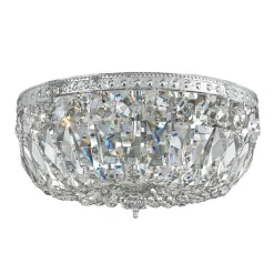 Cut Crystal Basket Ceiling Light - Large