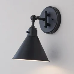 Cyrus Swing Arm Sconce - Metal Shade