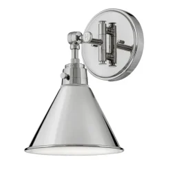 Cyrus Swing Arm Sconce - Metal Shade
