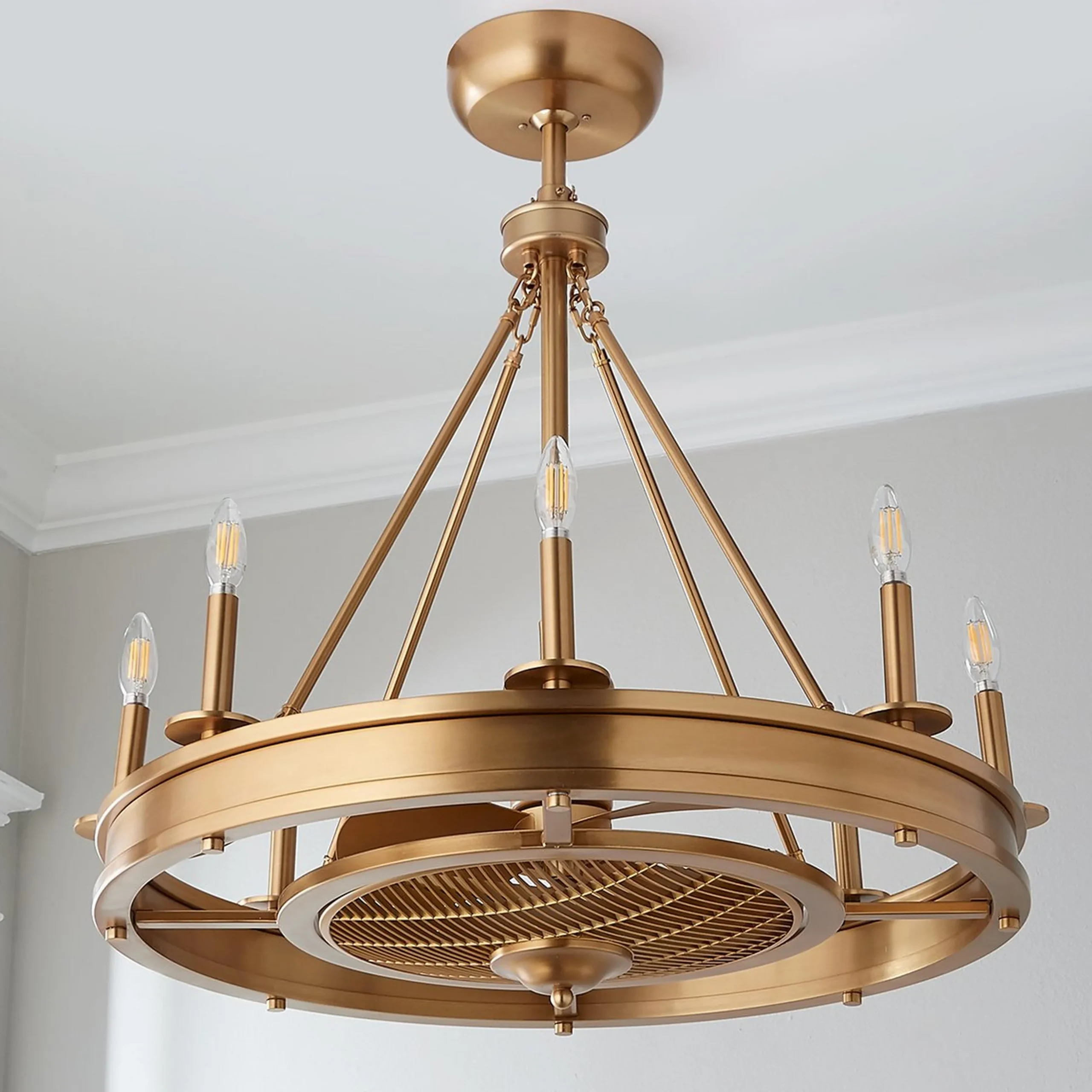 30" Derbyshire Ceiling Fandelier