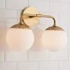 Dewdrop Globe Vanity Light - 2 light