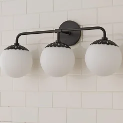 Dewdrop Globe Vanity Light - 3 light