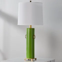 Double Handle Cylinder Table Lamp