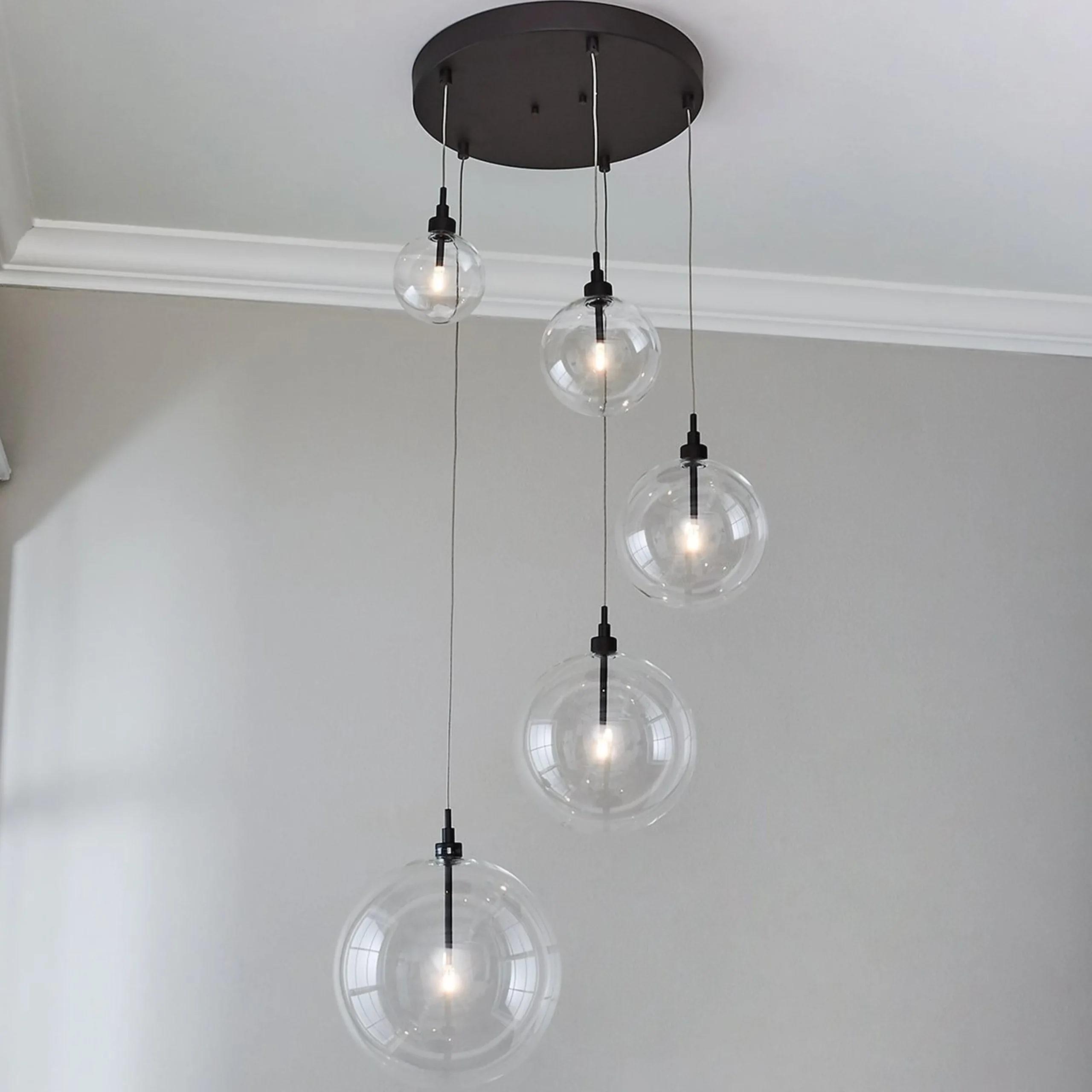 Dream Bubble Hand-Blown Globe Chandelier - Cluster