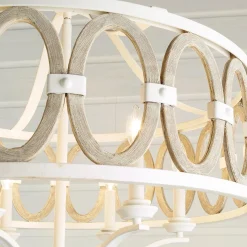 Driftwood Entwined Ovals Chandelier