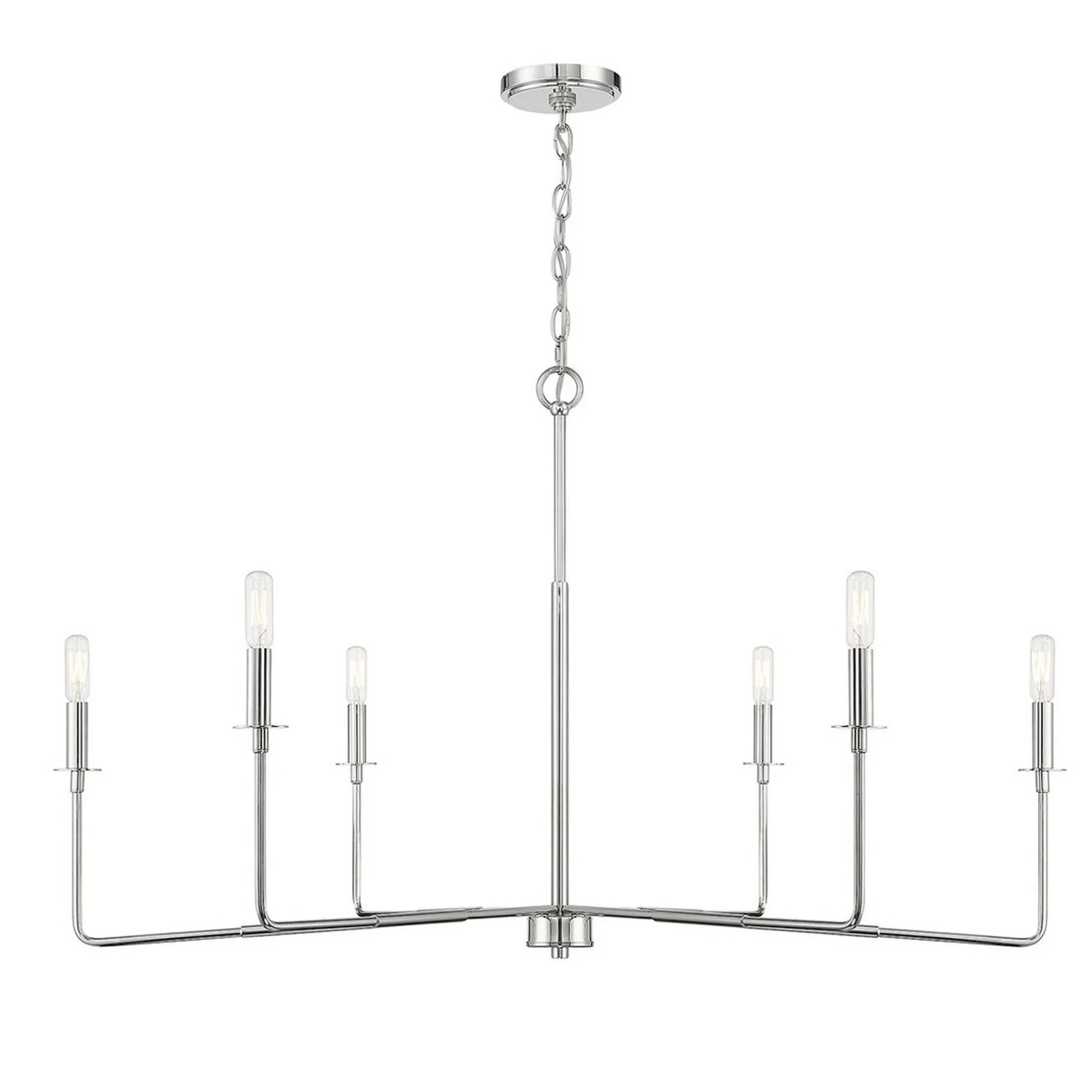 Elongated Spoke Chandelier