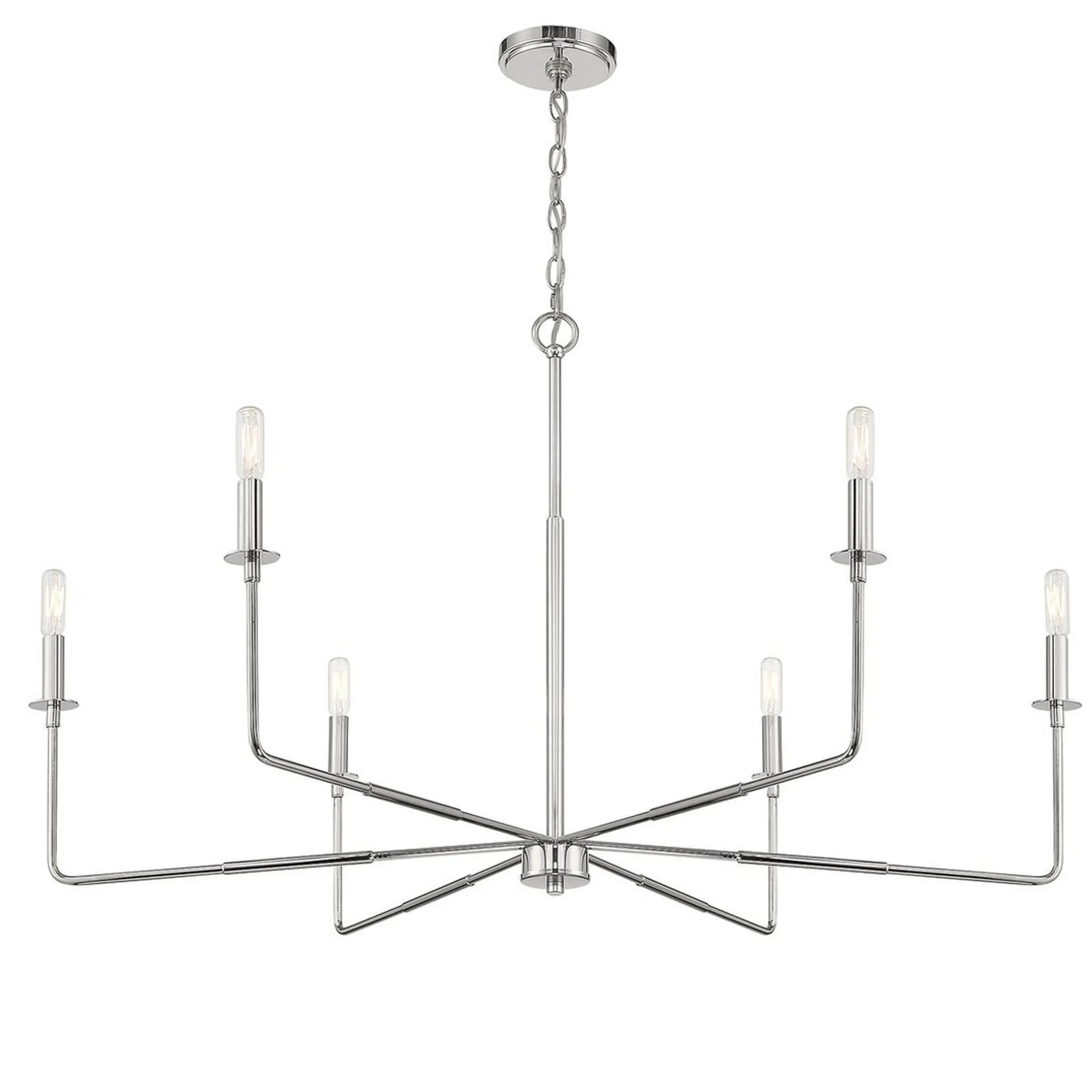Elongated Spoke Chandelier