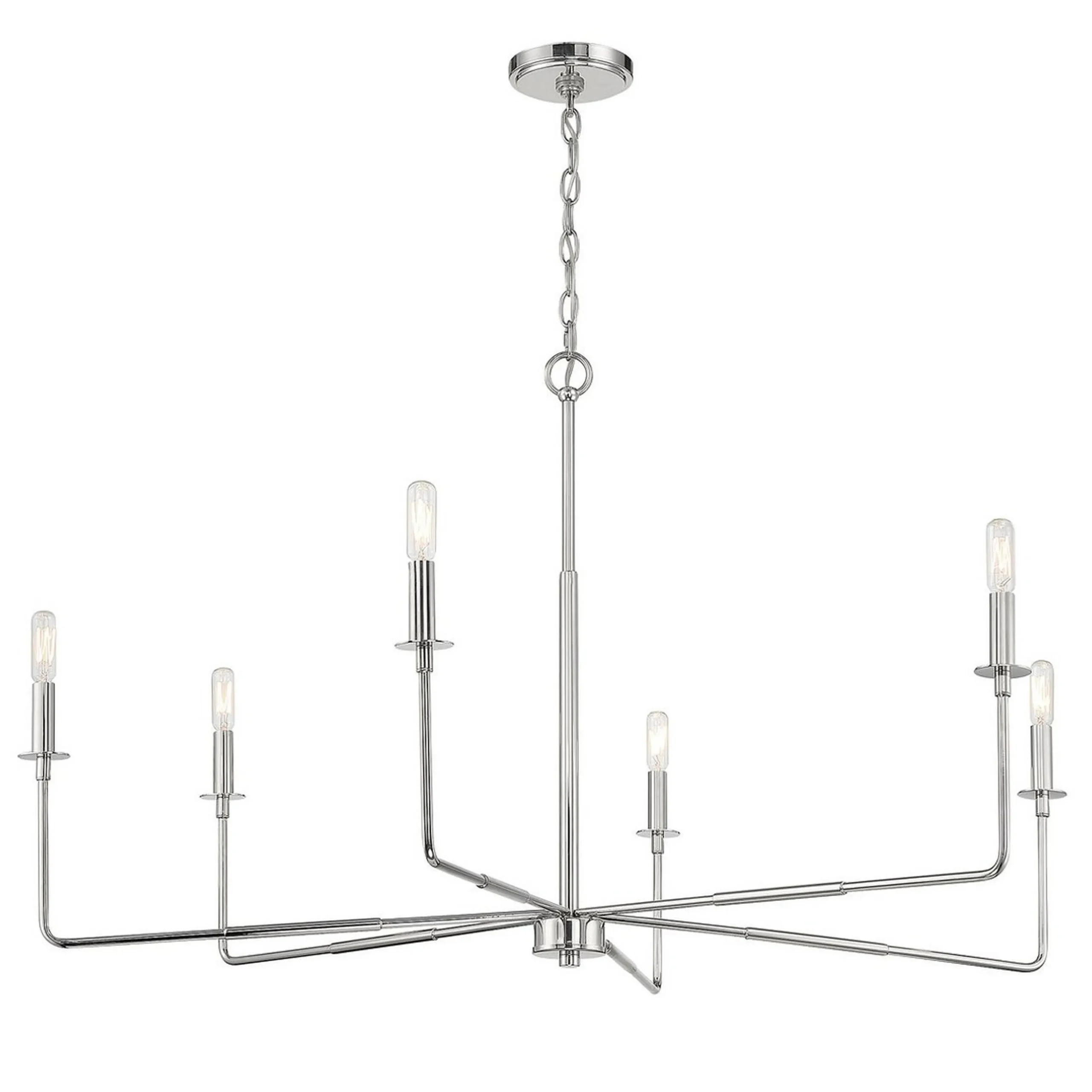 Elongated Spoke Chandelier