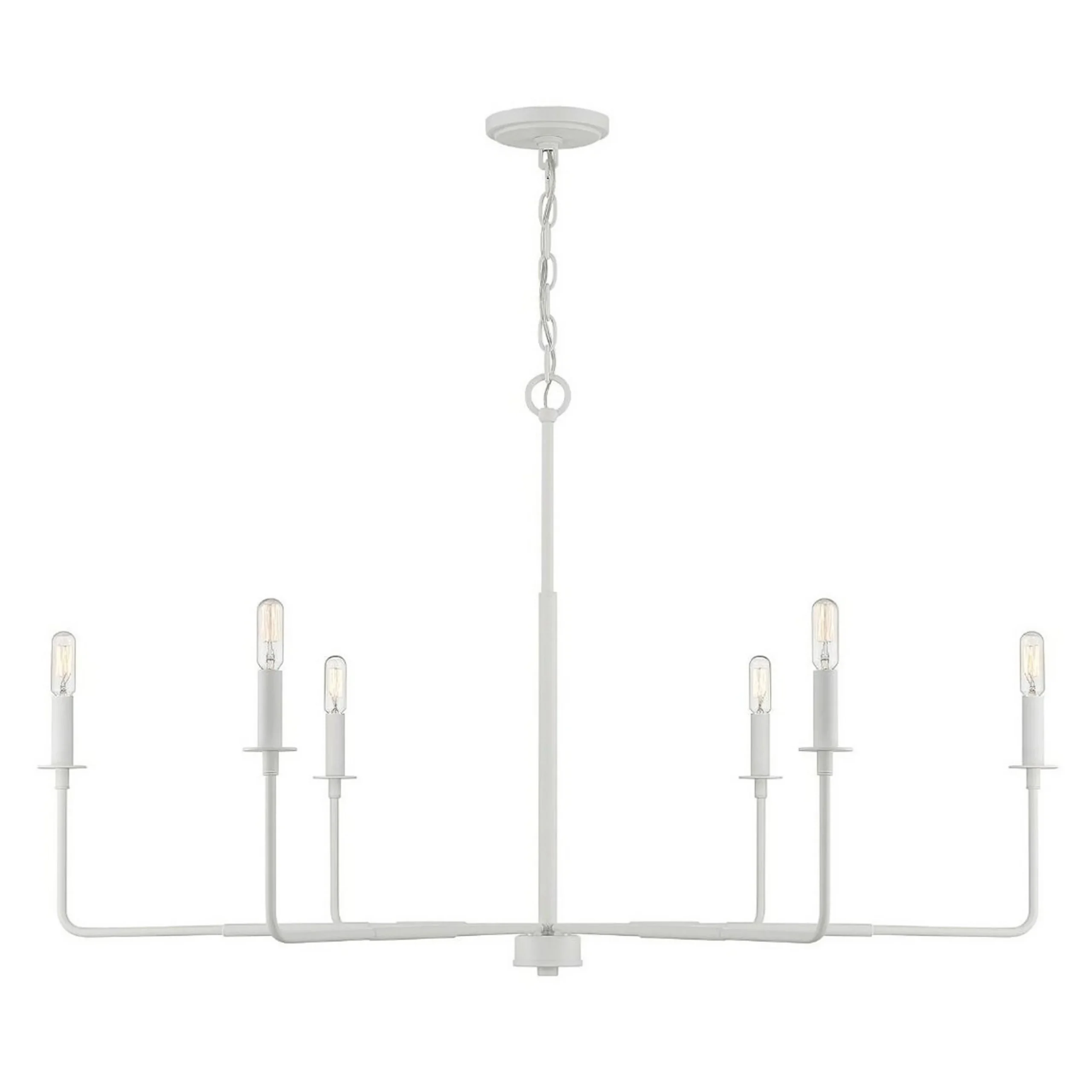 Elongated Spoke Chandelier