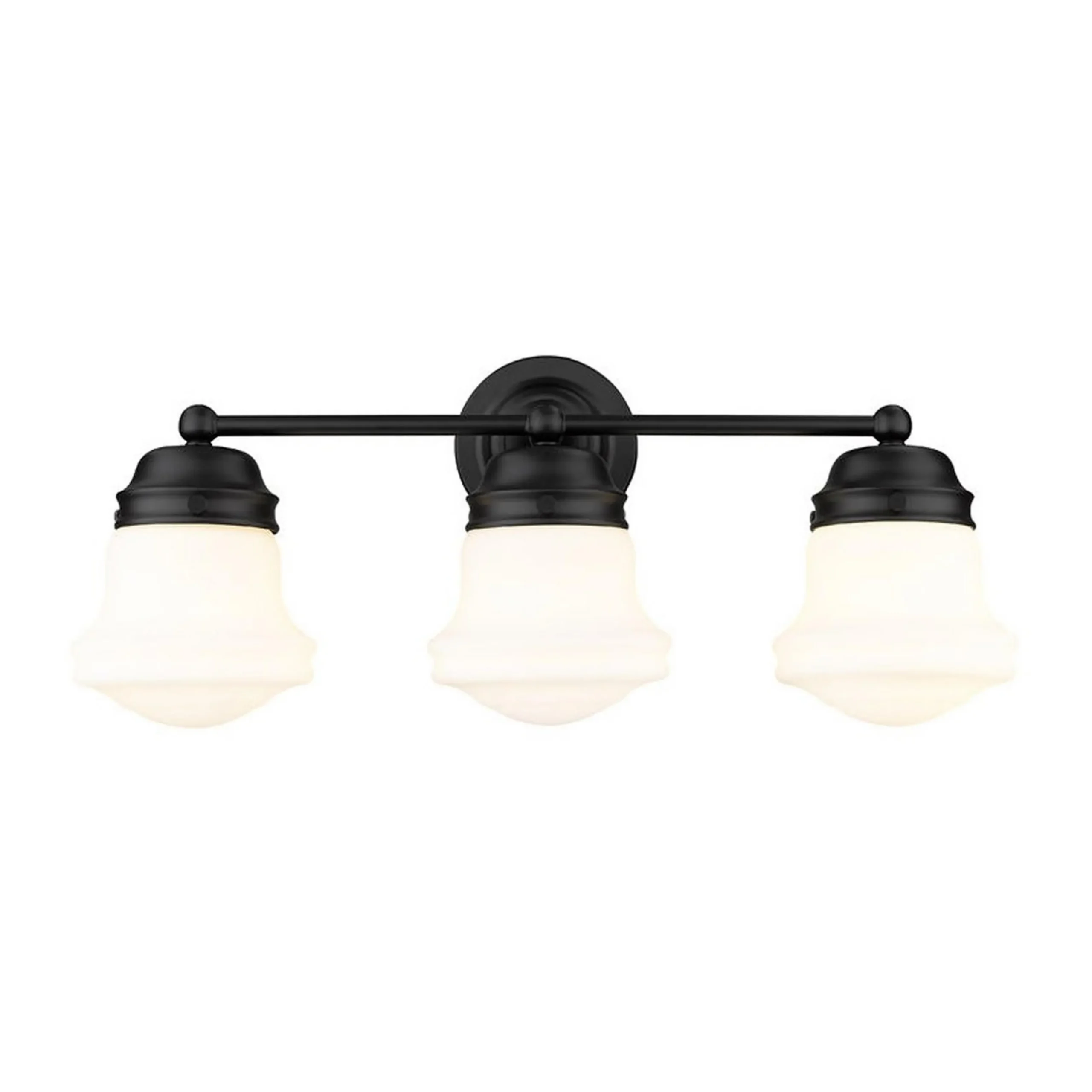 Ethel School Haus Opal Glass Vanity Light - 3 Light