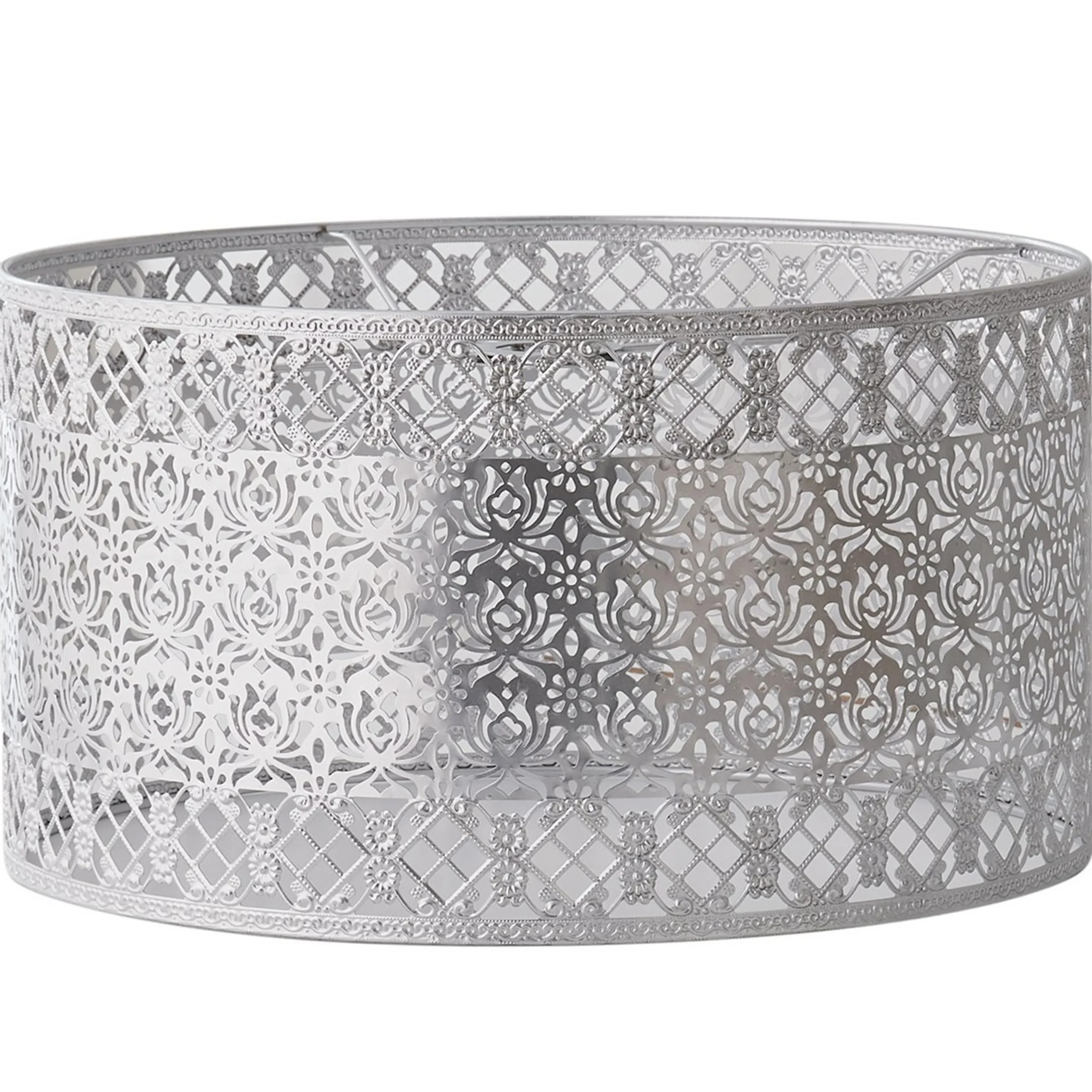 18" Filigree Lotus Euro Fitter Metal Shade