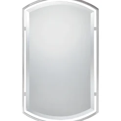 Floating Frame Rounded Rectangular Mirror