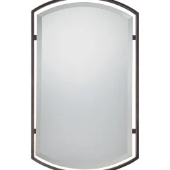 Floating Frame Rounded Rectangular Mirror