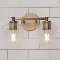 Fluted Felix Vanity Light - 2 Light