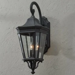 Fluted Trim Outdoor Sconce - Large