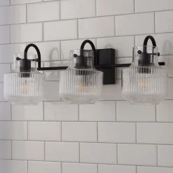 Fluted Tulip Vanity Light - 3 Light