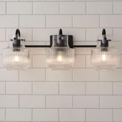 Fluted Tulip Vanity Light - 3 Light
