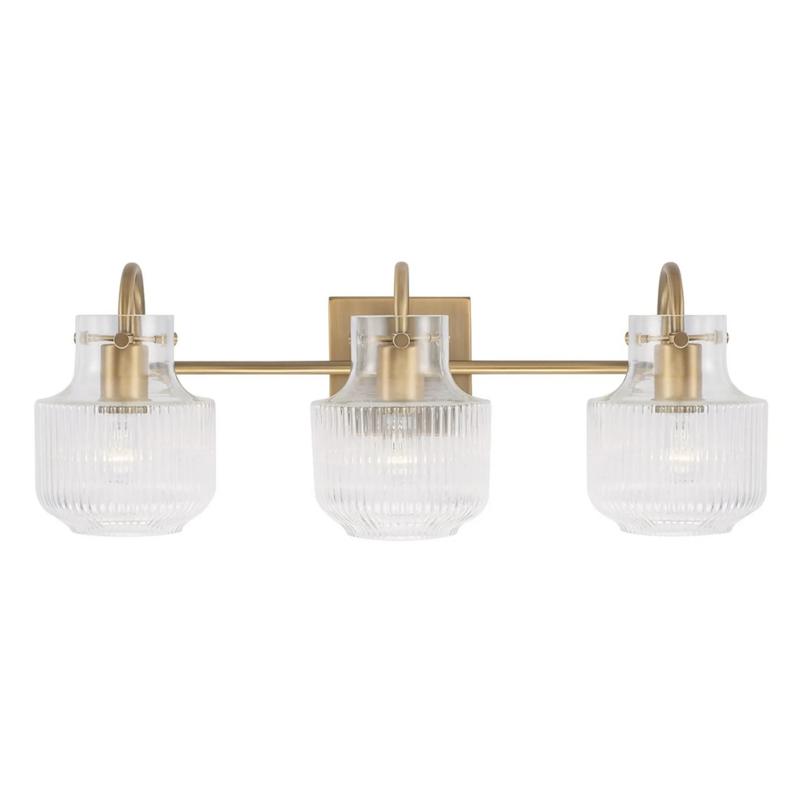 Fluted Tulip Vanity Light - 3 Light