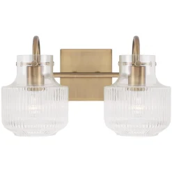 Fluted Tulip Vanity Light - 2 Light