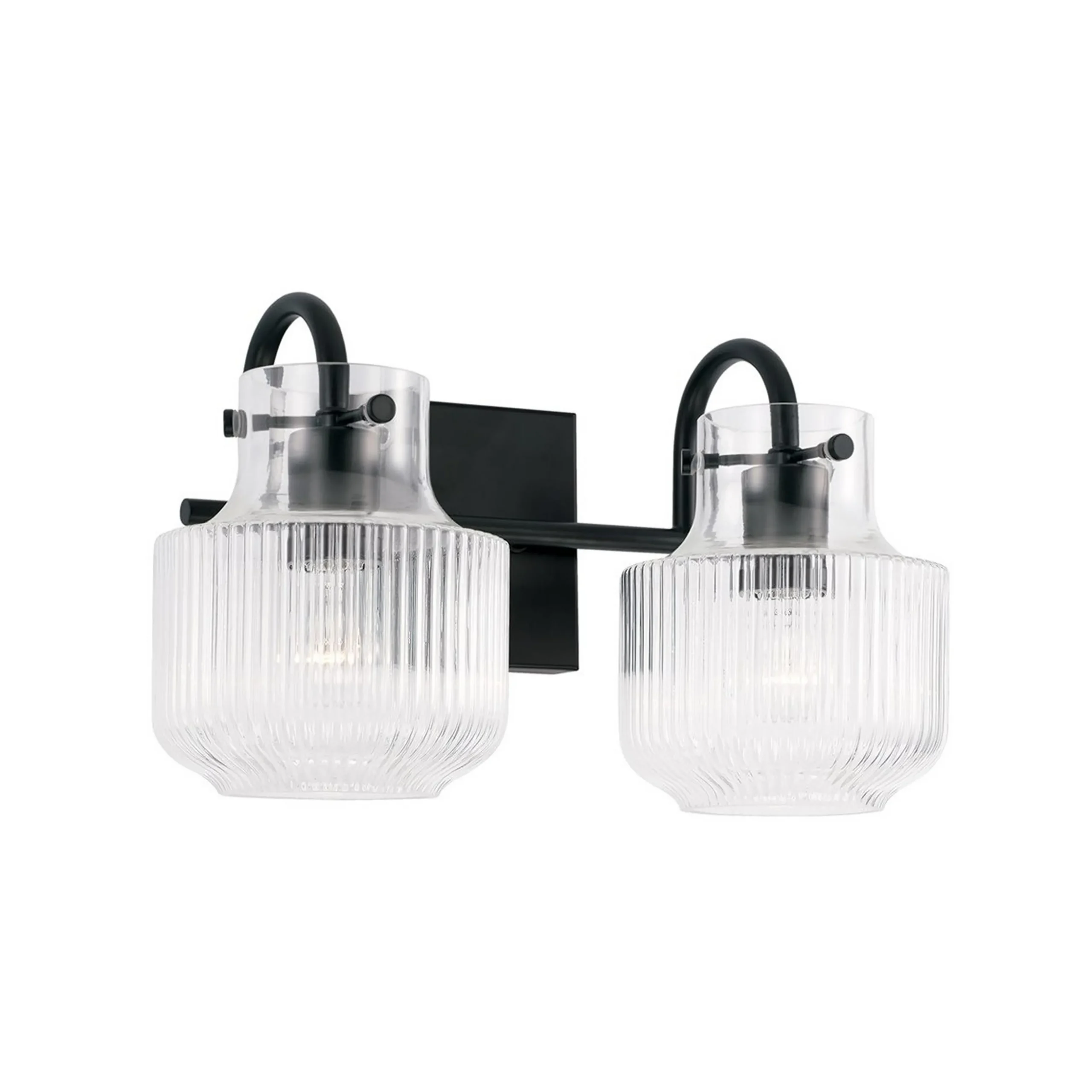 Fluted Tulip Vanity Light - 2 Light