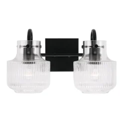 Fluted Tulip Vanity Light - 2 Light