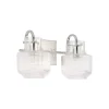 Fluted Tulip Vanity Light - 2 Light