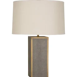 Framed Snakeskin Table Lamp
