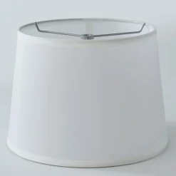 12" French Drum Faux Silk Shade