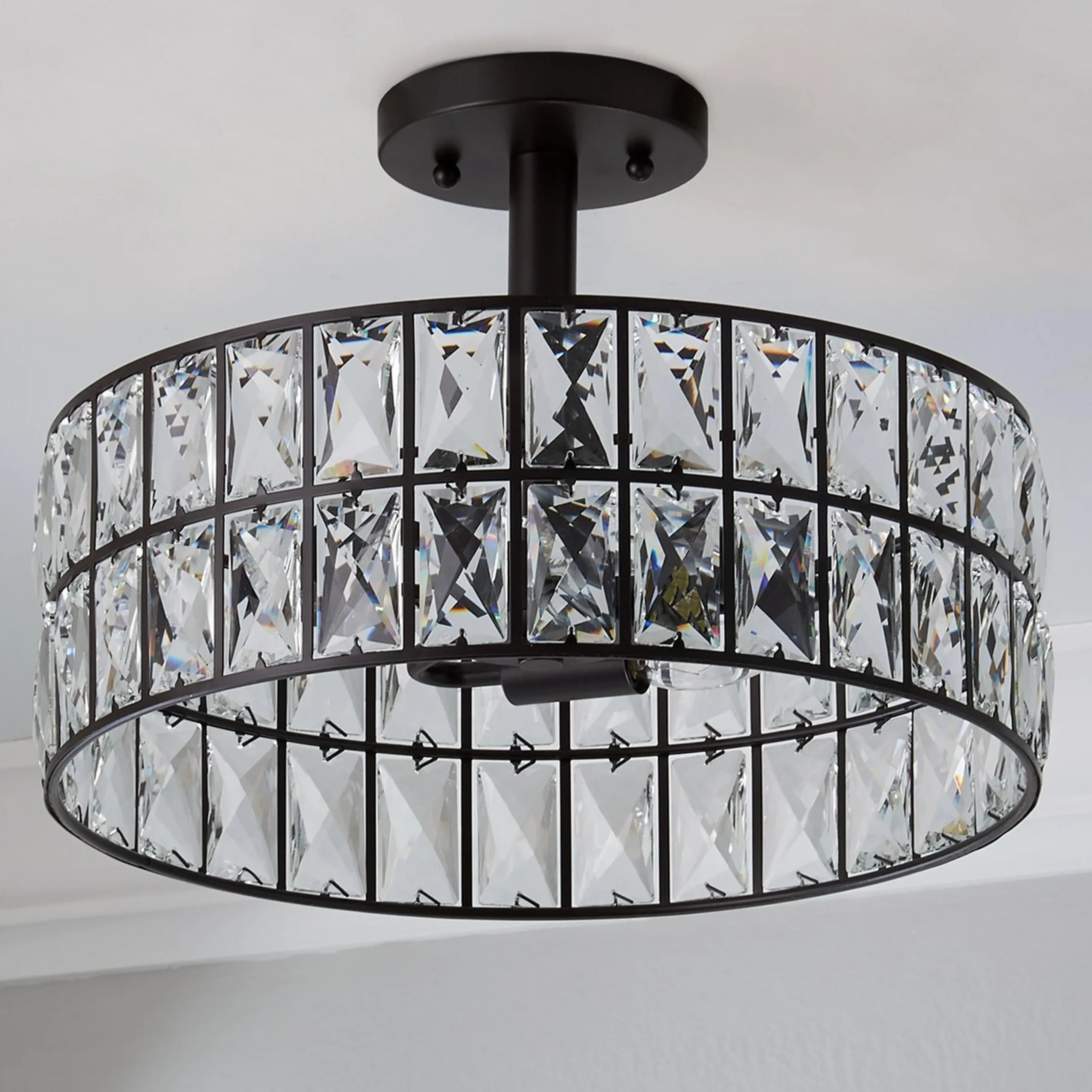 Glinting Glam Semi-Flush Ceiling Light