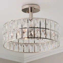 Glinting Glam Semi-Flush Ceiling Light