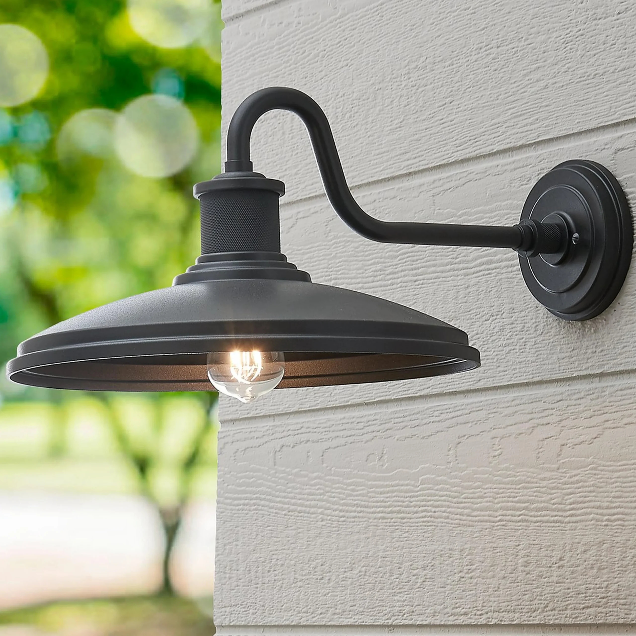 Gooseneck Warehouse Outdoor Sconce - Large