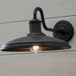 Gooseneck Warehouse Outdoor Sconce - Large