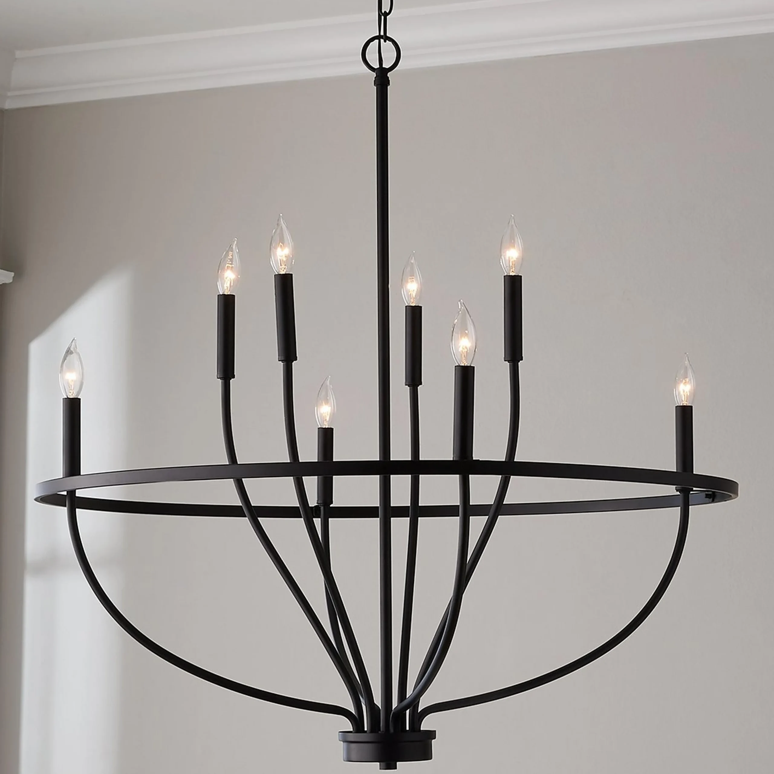 Graceful Curve Chandelier - Medium