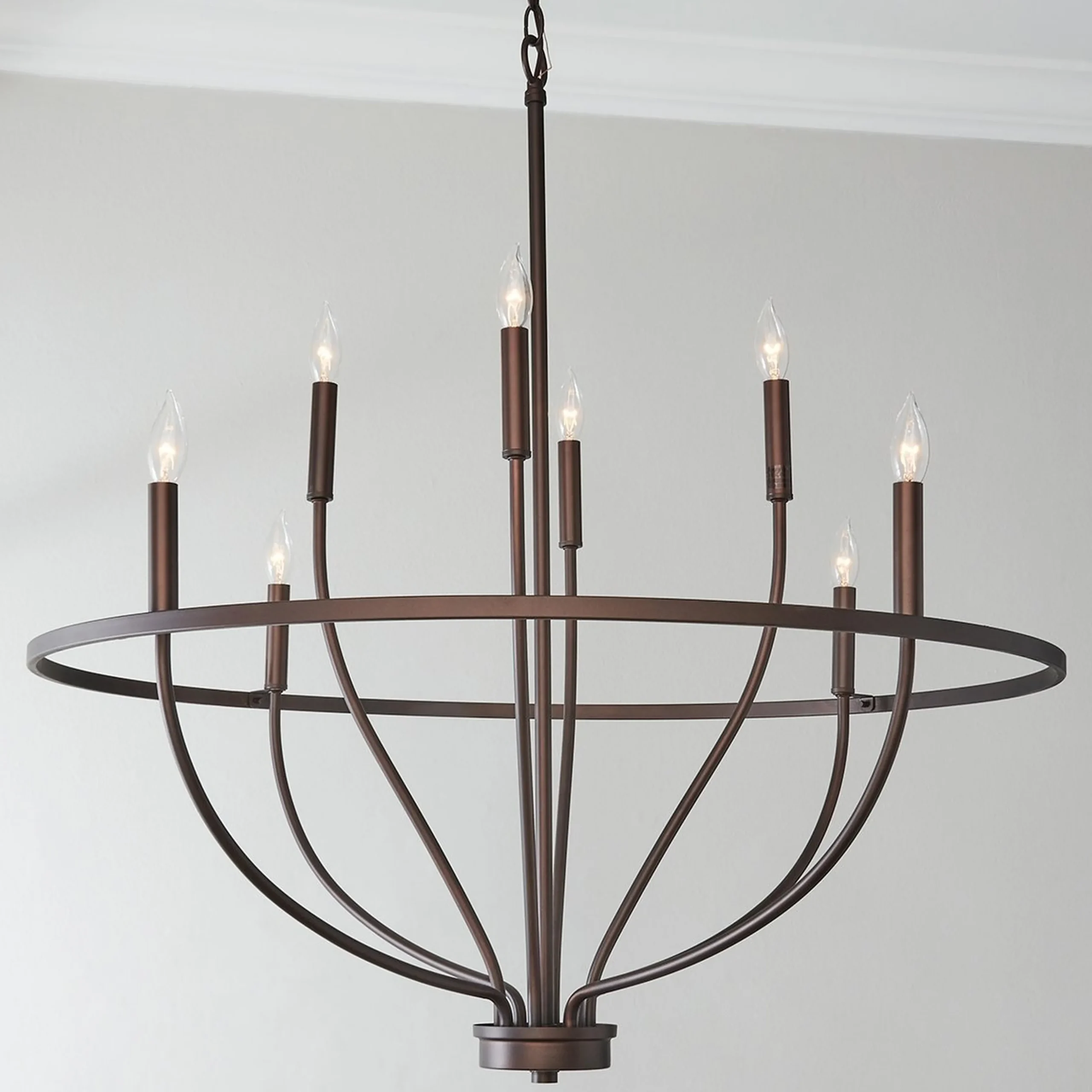 Graceful Curve Chandelier - Medium