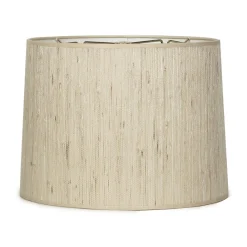 16" Grasscloth Drum Shade