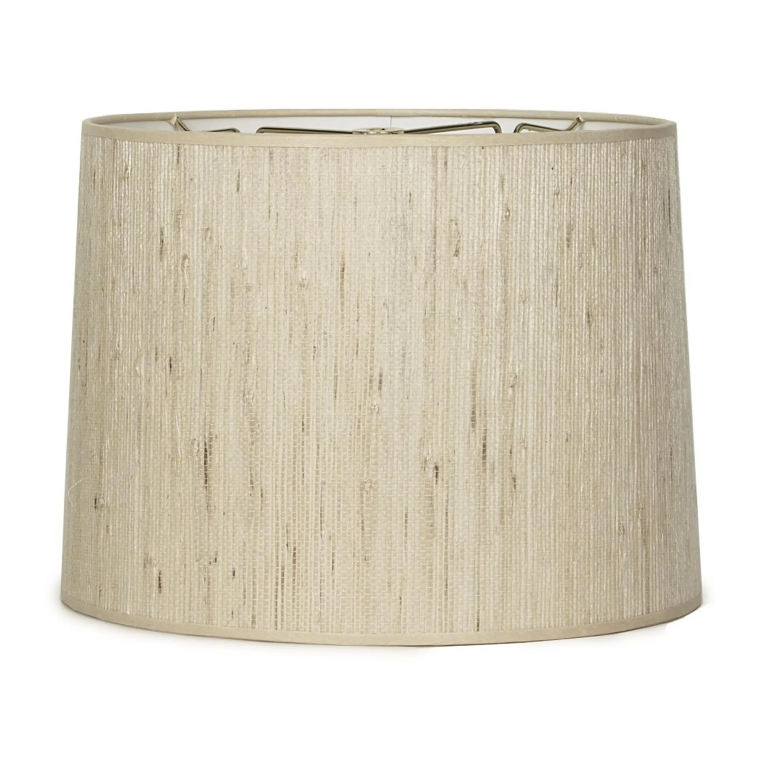 16" Grasscloth Drum Shade