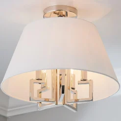 Greek Key Convertible Ceiling Light