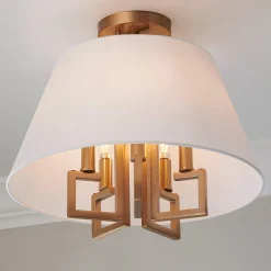 Greek Key Convertible Ceiling Light