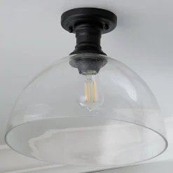 Gwynn Isle Dome Semi-Flush Ceiling Light - Large