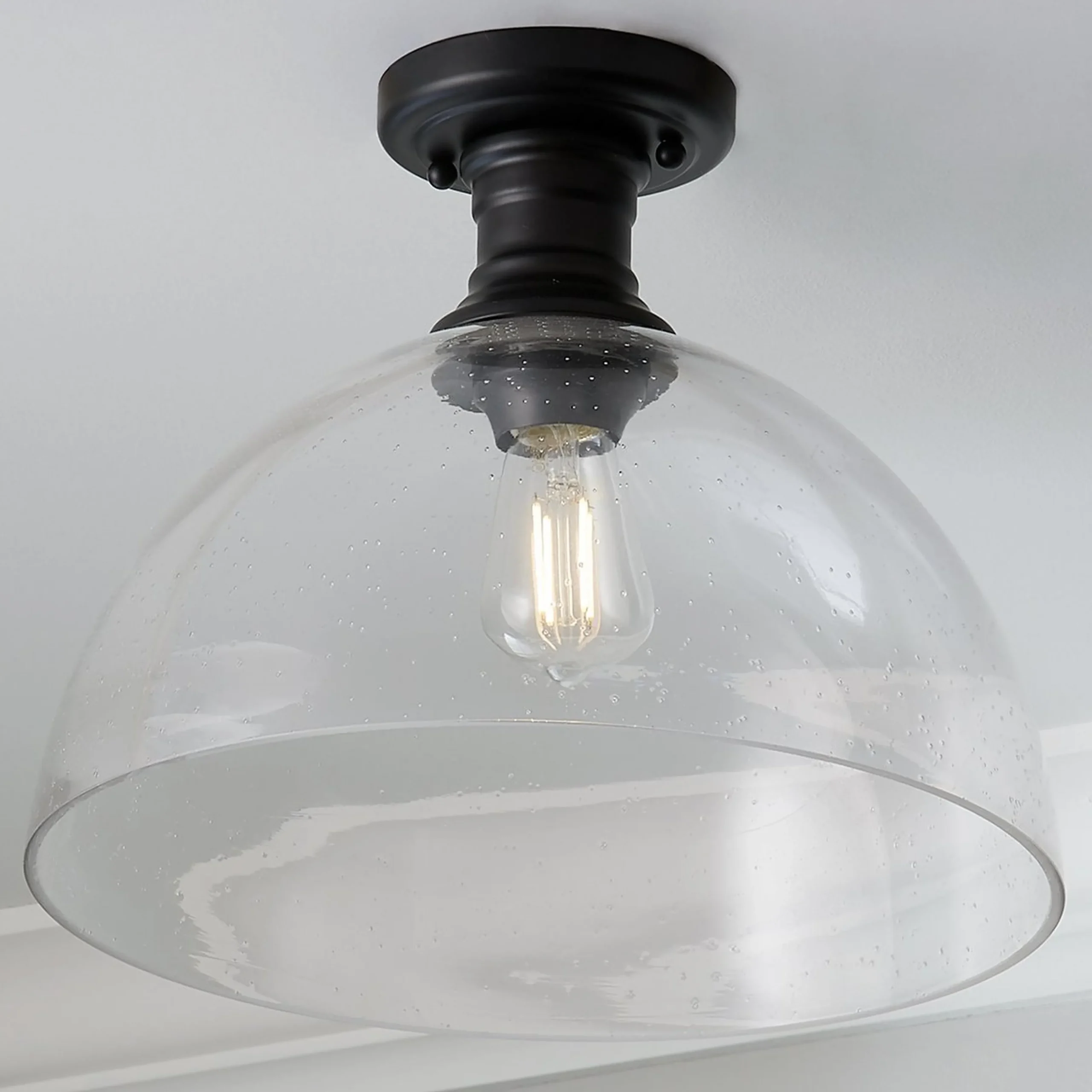 Gwynn Isle Dome Semi-Flush Ceiling Light - Large