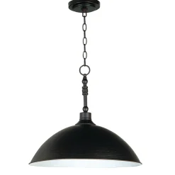 Hammered Metal Pendant Light - Large
