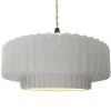 Harmonia Ceramic Pendant - Large - Bisque