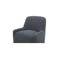 Hecuba Rolling Dining Chair - Fabric