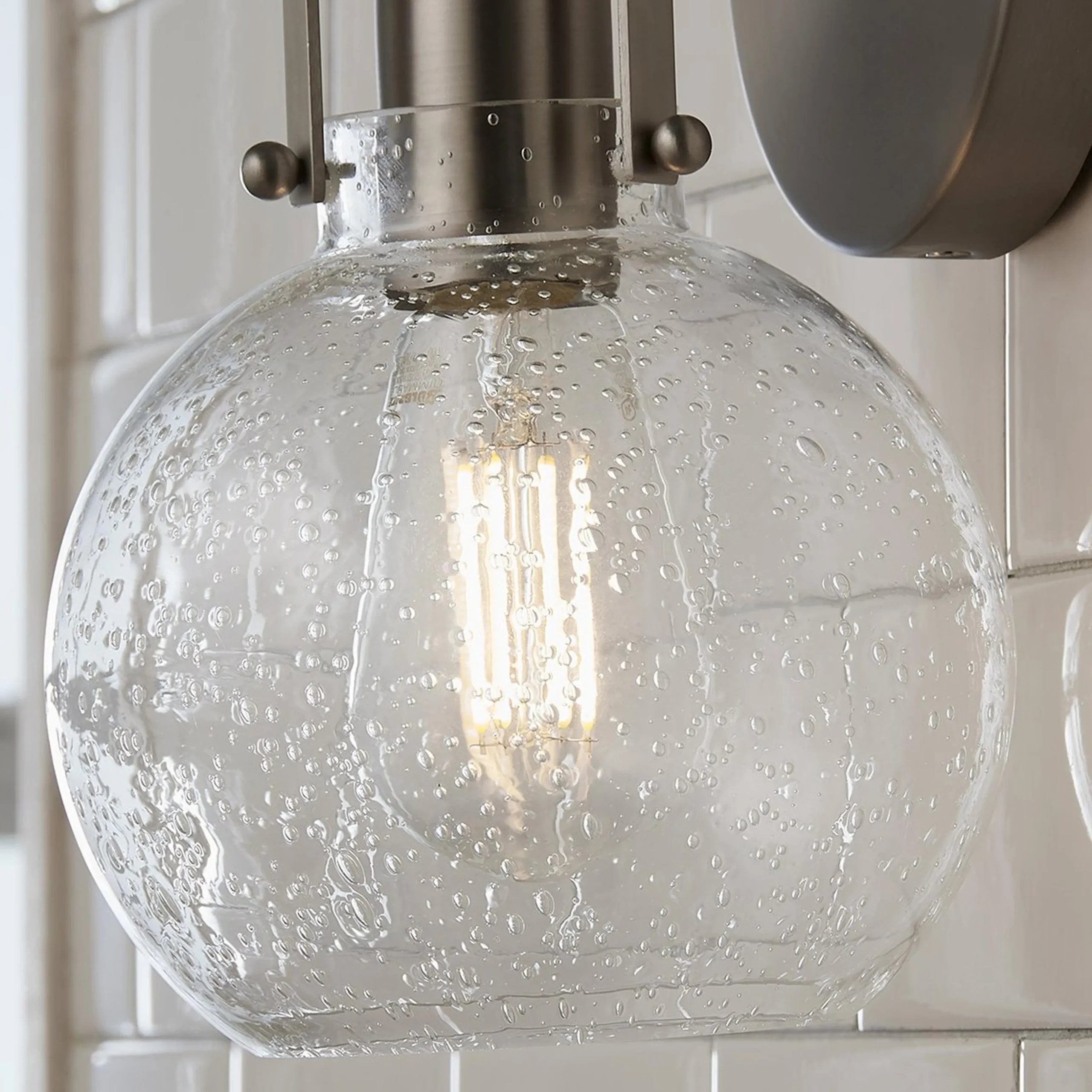 Hinley Seeded Glass Sconce