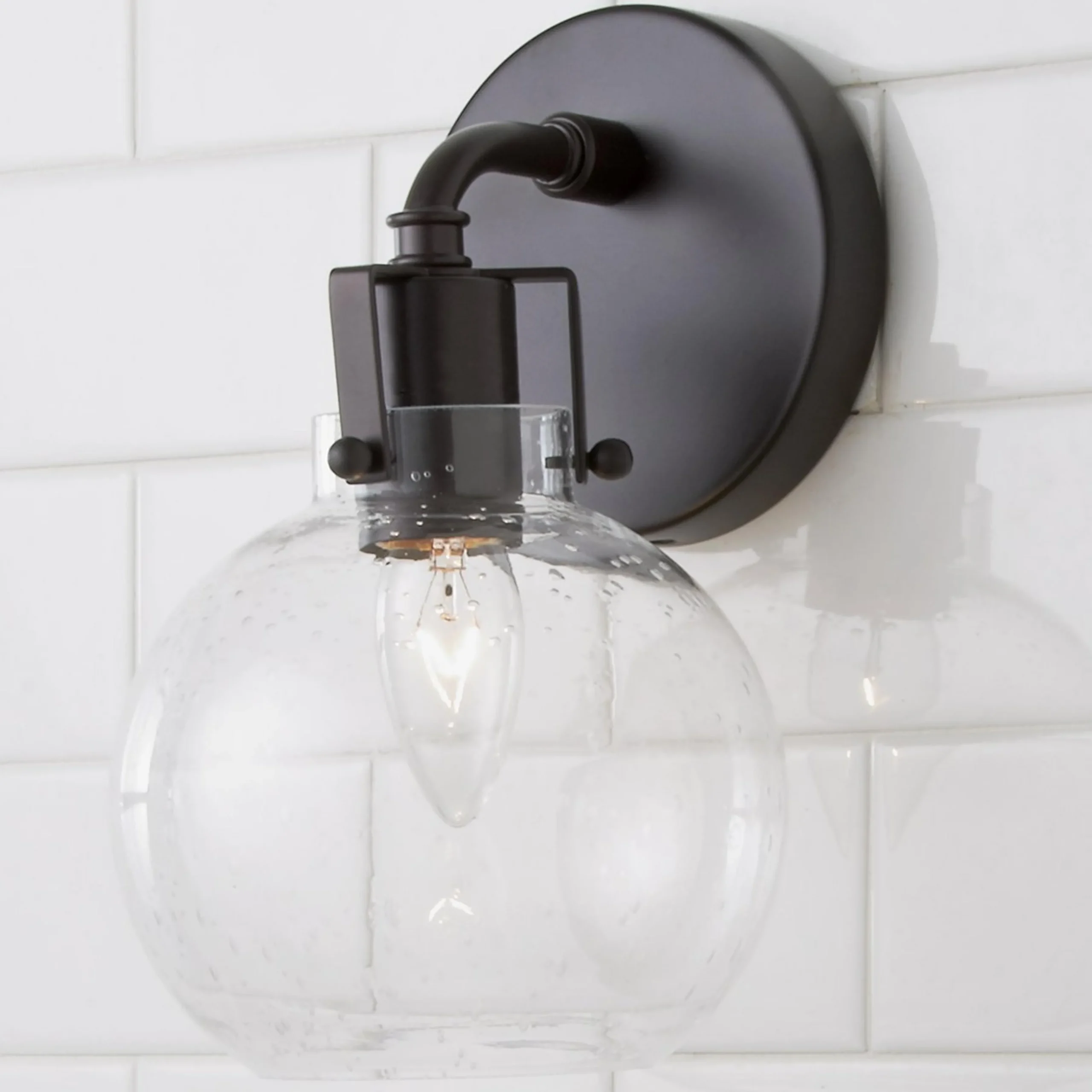 Hinley Seeded Glass Sconce