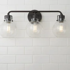 Hinley Seeded Glass Vanity Light - 3 Light